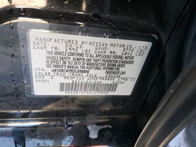 Photo 9 VIN: 3N1AB7AP8DL699800 - NISSAN SENTRA S 