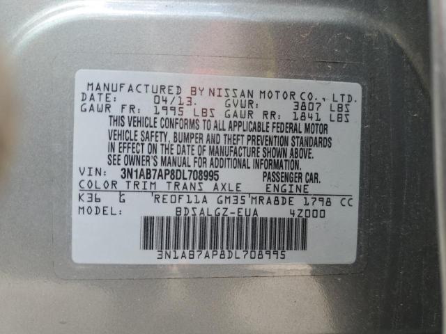 Photo 11 VIN: 3N1AB7AP8DL708995 - NISSAN SENTRA S 