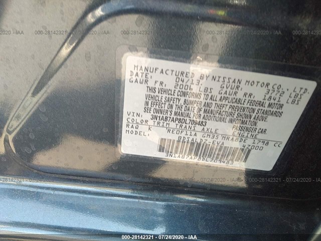 Photo 8 VIN: 3N1AB7AP8DL709483 - NISSAN SENTRA 