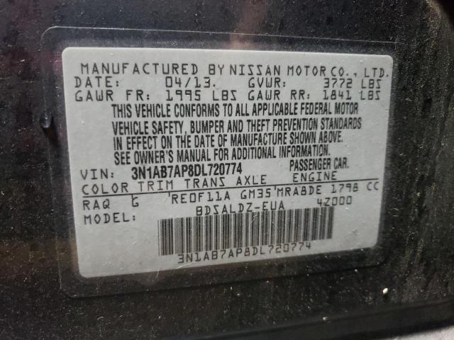 Photo 9 VIN: 3N1AB7AP8DL720774 - NISSAN SENTRA S 