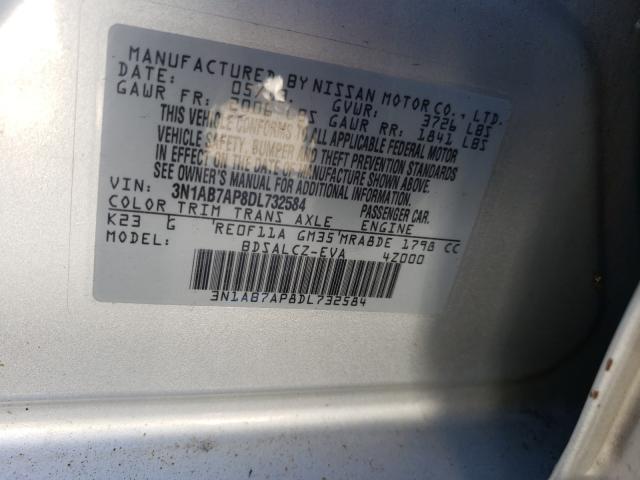 Photo 9 VIN: 3N1AB7AP8DL732584 - NISSAN SENTRA S 