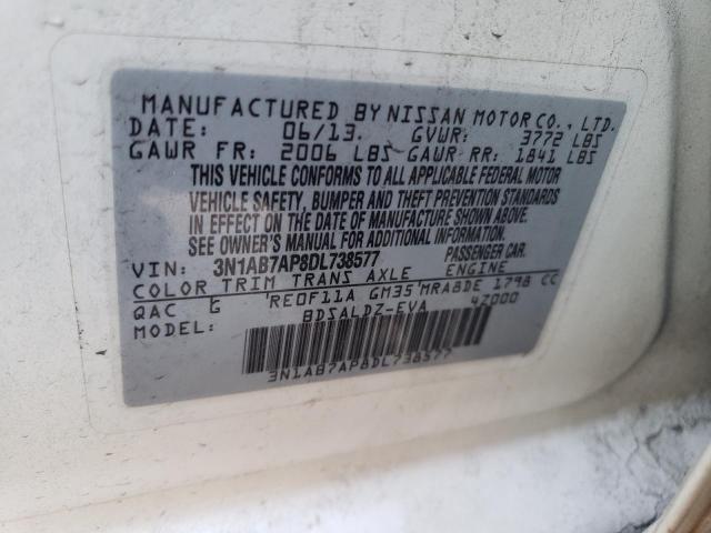 Photo 12 VIN: 3N1AB7AP8DL738577 - NISSAN SENTRA S 