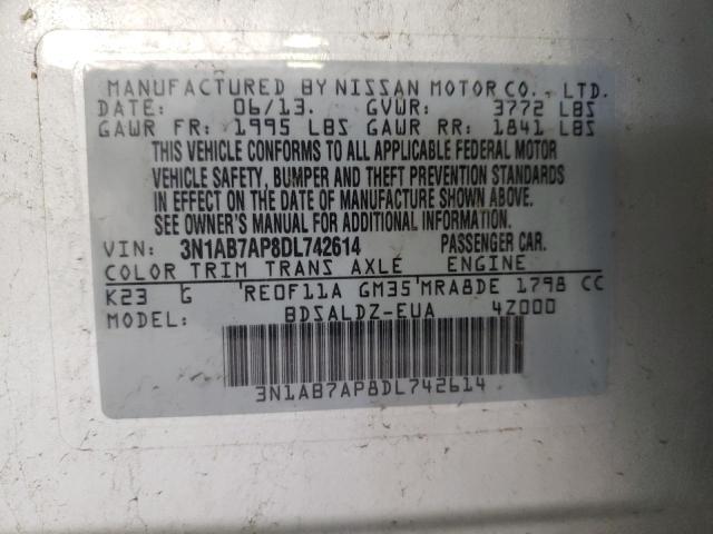 Photo 11 VIN: 3N1AB7AP8DL742614 - NISSAN SENTRA S 