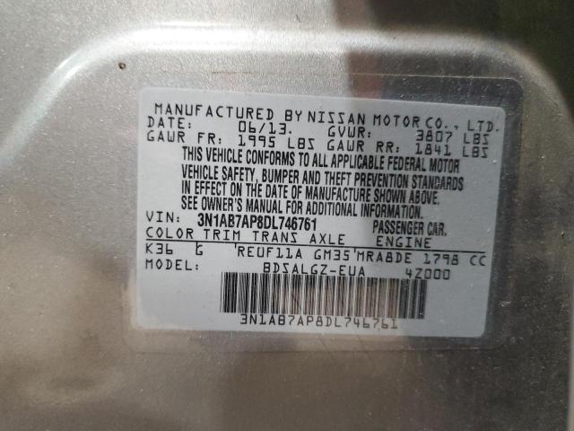 Photo 12 VIN: 3N1AB7AP8DL746761 - NISSAN SENTRA 