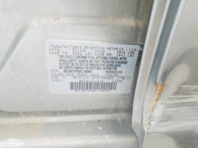 Photo 9 VIN: 3N1AB7AP8DL748901 - NISSAN SENTRA S 