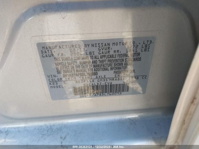 Photo 8 VIN: 3N1AB7AP8DL760093 - NISSAN SENTRA 