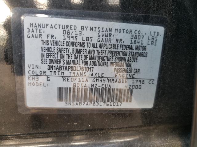 Photo 9 VIN: 3N1AB7AP8DL761017 - NISSAN SENTRA S 