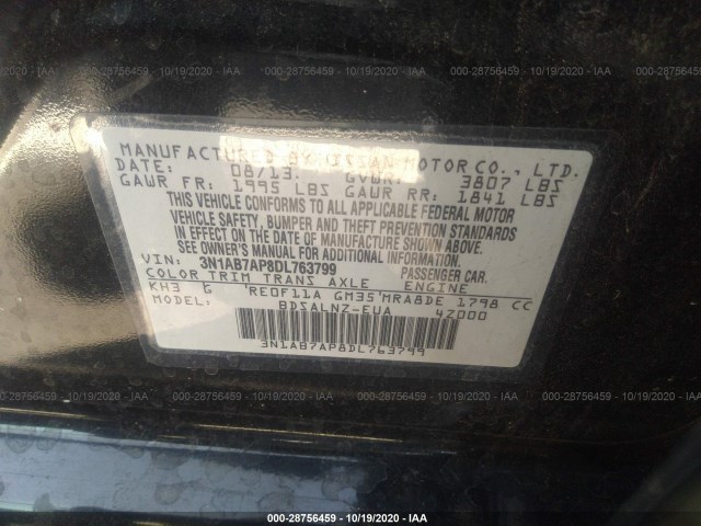 Photo 8 VIN: 3N1AB7AP8DL763799 - NISSAN SENTRA 