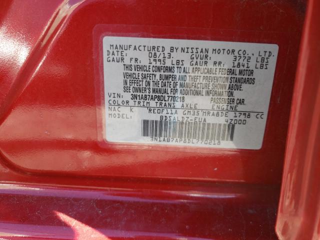 Photo 9 VIN: 3N1AB7AP8DL770218 - NISSAN SENTRA S 