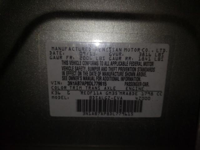 Photo 9 VIN: 3N1AB7AP8DL779615 - NISSAN SENTRA S 