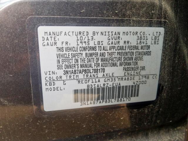 Photo 9 VIN: 3N1AB7AP8DL788170 - NISSAN SENTRA S 