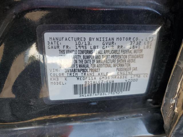 Photo 11 VIN: 3N1AB7AP8DL795927 - NISSAN SENTRA S 