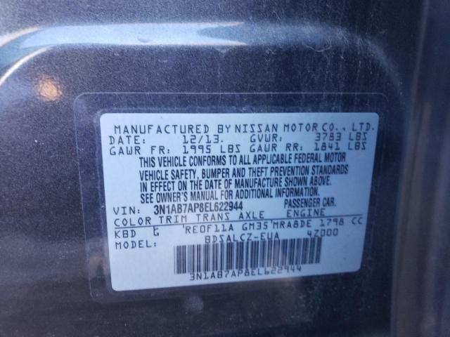 Photo 9 VIN: 3N1AB7AP8EL622944 - NISSAN SENTRA S 