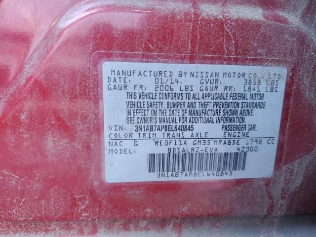 Photo 11 VIN: 3N1AB7AP8EL640845 - NISSAN SENTRA S 