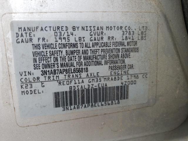 Photo 11 VIN: 3N1AB7AP8EL656818 - NISSAN SENTRA S 