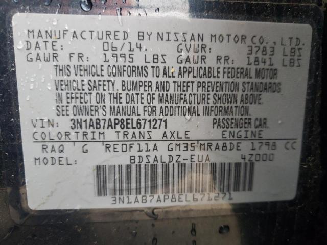 Photo 12 VIN: 3N1AB7AP8EL671271 - NISSAN SENTRA 