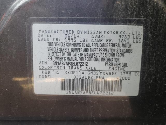 Photo 11 VIN: 3N1AB7AP8EL672212 - NISSAN SENTRA 