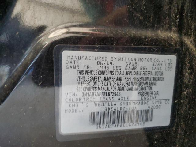 Photo 11 VIN: 3N1AB7AP8EL673943 - NISSAN SENTRA S 