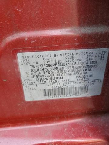 Photo 11 VIN: 3N1AB7AP8EL679564 - NISSAN SENTRA S 