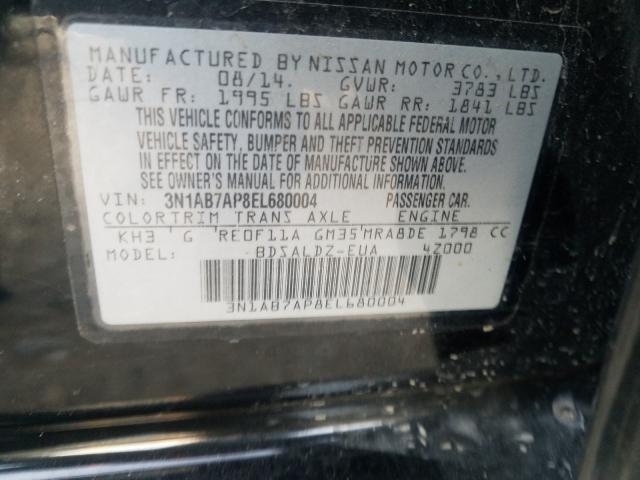 Photo 9 VIN: 3N1AB7AP8EL680004 - NISSAN SENTRA S 