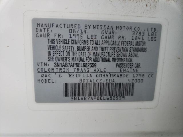 Photo 11 VIN: 3N1AB7AP8EL682559 - NISSAN SENTRA S 