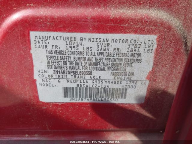 Photo 8 VIN: 3N1AB7AP8EL690550 - NISSAN SENTRA 