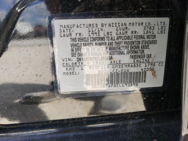 Photo 11 VIN: 3N1AB7AP8EL693898 - NISSAN SENTRA S 