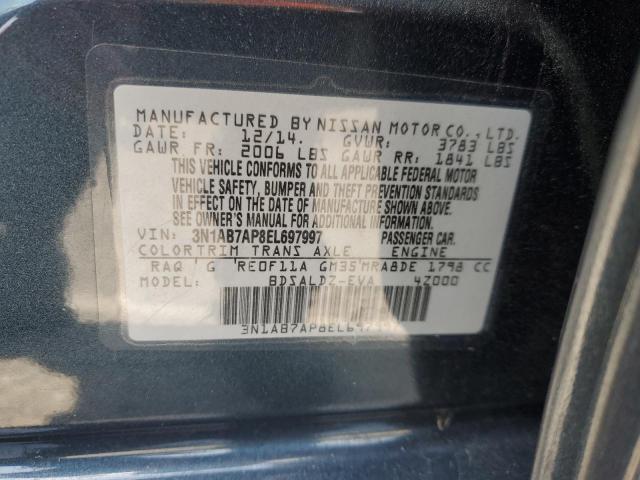 Photo 12 VIN: 3N1AB7AP8EL697997 - NISSAN SENTRA 