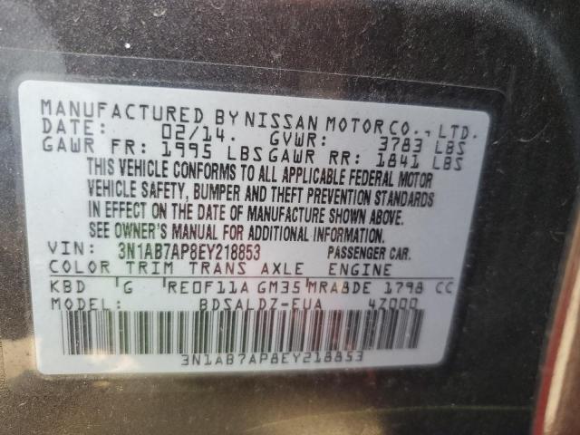 Photo 11 VIN: 3N1AB7AP8EY218853 - NISSAN SENTRA 