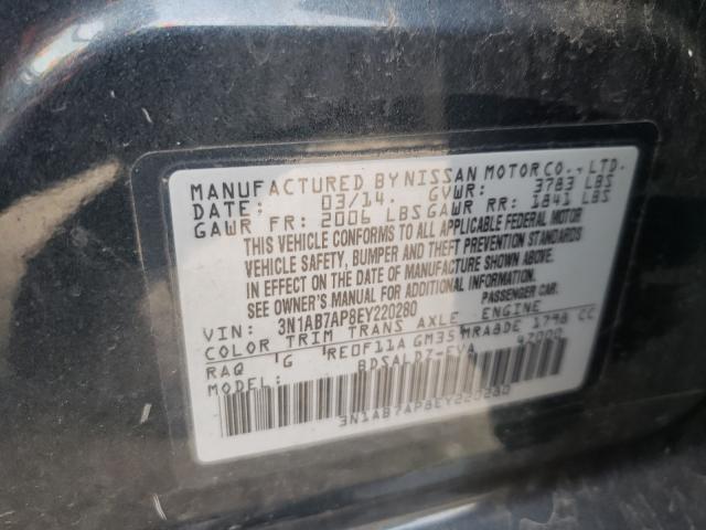 Photo 9 VIN: 3N1AB7AP8EY220280 - NISSAN SENTRA S 