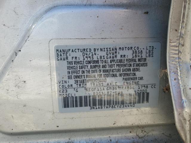 Photo 11 VIN: 3N1AB7AP8EY234440 - NISSAN SENTRA S 