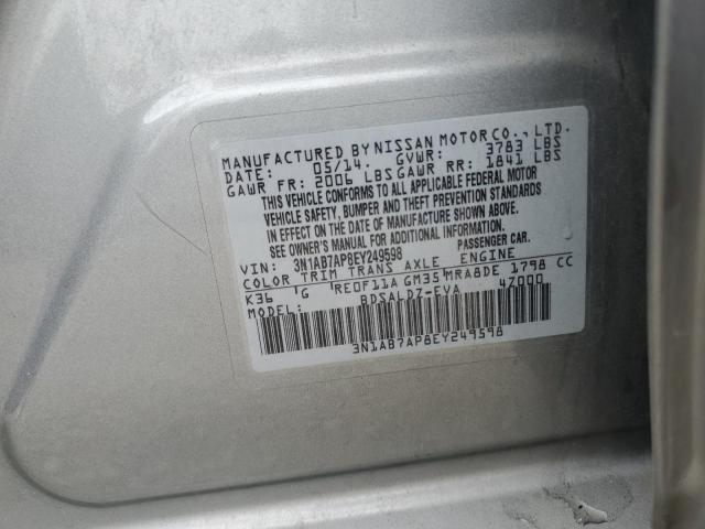 Photo 11 VIN: 3N1AB7AP8EY249598 - NISSAN SENTRA S 