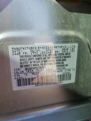 Photo 11 VIN: 3N1AB7AP8EY262531 - NISSAN SENTRA 