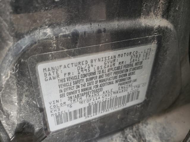 Photo 9 VIN: 3N1AB7AP8EY268233 - NISSAN SENTRA S 