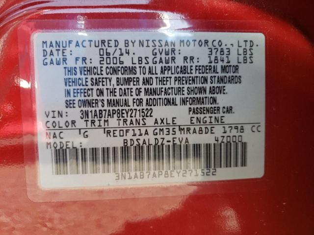 Photo 11 VIN: 3N1AB7AP8EY271522 - NISSAN SENTRA 