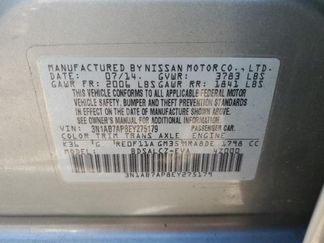 Photo 11 VIN: 3N1AB7AP8EY275179 - NISSAN SENTRA S 