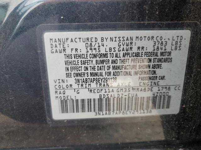 Photo 12 VIN: 3N1AB7AP8EY291138 - NISSAN SENTRA 