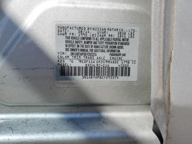 Photo 11 VIN: 3N1AB7AP8EY293374 - NISSAN SENTRA S 