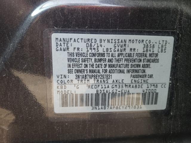 Photo 9 VIN: 3N1AB7AP8EY297831 - NISSAN SENTRA S 