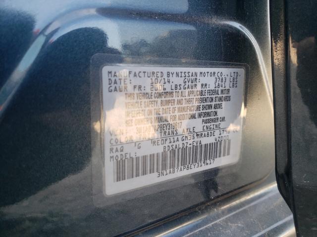 Photo 9 VIN: 3N1AB7AP8EY319617 - NISSAN SENTRA S 