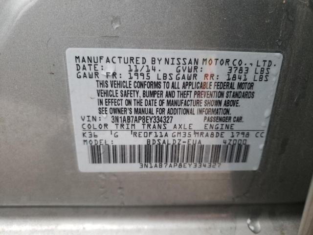 Photo 11 VIN: 3N1AB7AP8EY334327 - NISSAN SENTRA S 