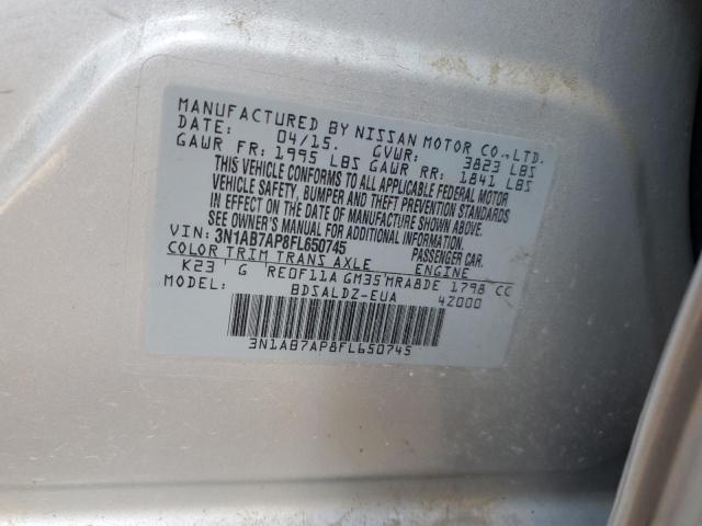 Photo 11 VIN: 3N1AB7AP8FL650745 - NISSAN SENTRA 