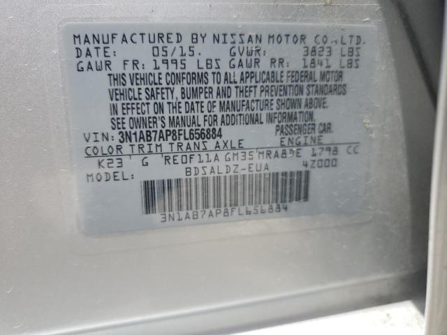 Photo 11 VIN: 3N1AB7AP8FL656884 - NISSAN SENTRA 