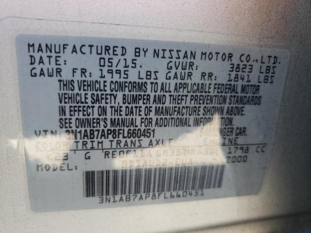 Photo 9 VIN: 3N1AB7AP8FL660451 - NISSAN SENTRA S 