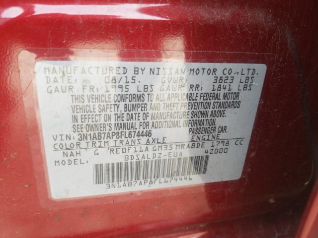 Photo 9 VIN: 3N1AB7AP8FL674446 - NISSAN SENTRA S 