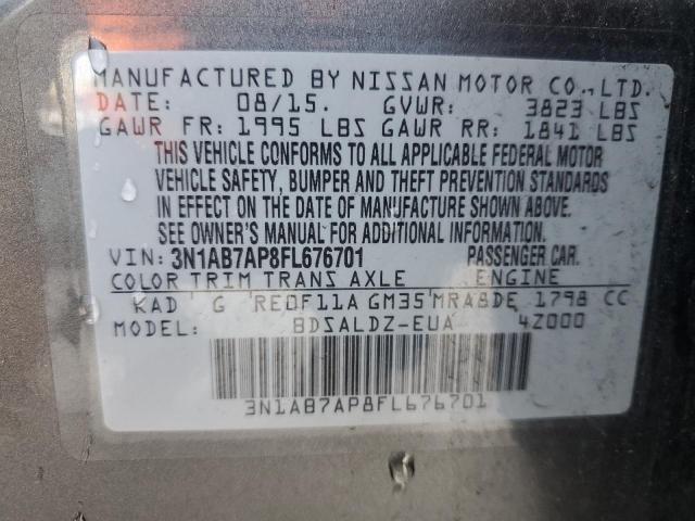 Photo 11 VIN: 3N1AB7AP8FL676701 - NISSAN SENTRA 