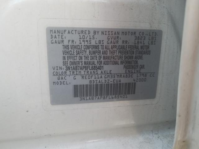 Photo 9 VIN: 3N1AB7AP8FL685401 - NISSAN SENTRA S 