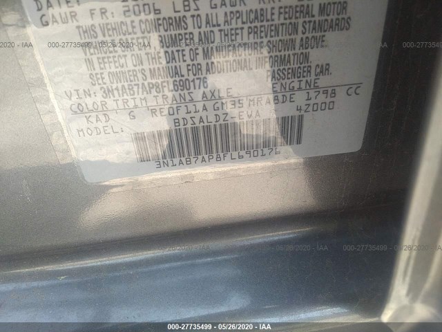 Photo 8 VIN: 3N1AB7AP8FL690176 - NISSAN SENTRA 