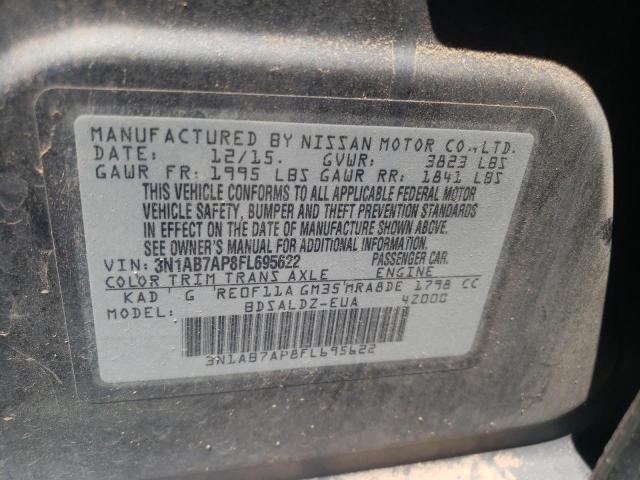 Photo 9 VIN: 3N1AB7AP8FL695622 - NISSAN SENTRA S 