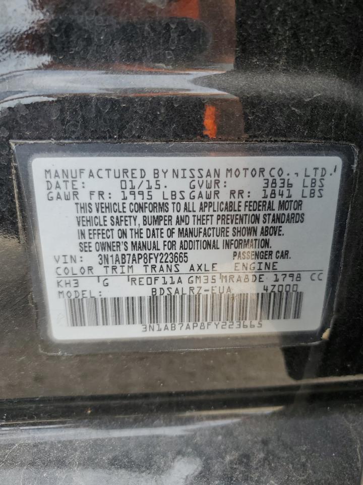 Photo 11 VIN: 3N1AB7AP8FY223665 - NISSAN SENTRA 